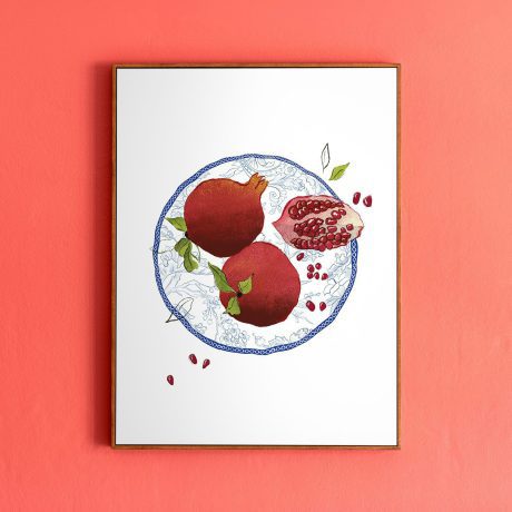 Pomegranate Digital Art Print