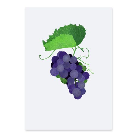 Digital Grapes Art Print