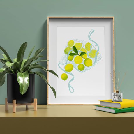 Lemons Digital Art Print